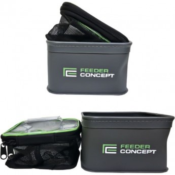 Емкости для прикормки и насадки FEEDER CONCEPT EVA 2шт. набор 180x180x110мм